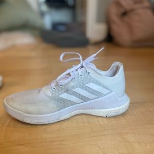 Womens Adidas Crazy Flight volleyball shoes color white in size 6 1/2